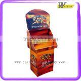Supermarket Promotion Floor Dump Bin Cardboard Wine Display Stand