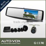 Auto Rearview Mirror Car Monitor Camera With Parking Sensor 4.3 Inch Monitor
