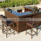 Home Bar Furniture / Outdoor Bar Table / Seaside Wicker Bar Stool Quality Choice thumbnail-2