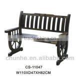 Wooden Wheel Bench thumbnail-1