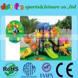 Animals Plastic Playground Slides With Tube Slide
