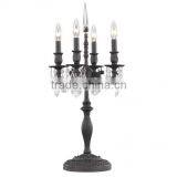 Modern Black Crystal Bedside Table Lamp for Bedroom thumbnail-2