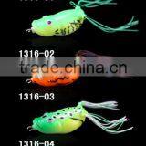 5colors, Bait Frog ,fishing Lure ,stainless Steel Hook thumbnail-1