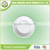 Disposable Tableware of 6 Inch Lace Round Party Plate With Sugarcane Pulp thumbnail-1