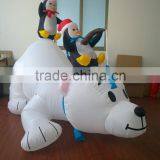 DJ-XT-48 Illuninate Inflatable Polar Bear With Fishing Penguins Outdoor Christmas Display thumbnail-4