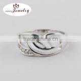 China Jewellery Manufacturer White cz Stone Women Fashion Rings thumbnail-1