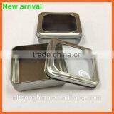 Mini Tin Box With Clear Pvc Window for Perfume
