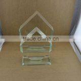 Customed Diamond Shaped Photo K9 Crystal Blank With Base thumbnail-4