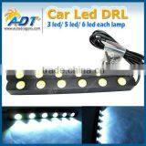 2pcs x White Car Daytime Running Light Head Lamp 6 LED DRL Daylight Kit 12V