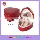 Elegant Heart-shaped Boxing Jeweley Packaging & Small Sizes Handmade Packaging Suitcase With Glass Popular on Market