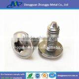 m4 Stainless Steel Slot Drive Knurled Thumb Screw, Straight Knurling Captive Screws thumbnail-2