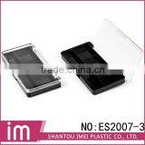 3 color rectangular with transparent window eyeshadow case