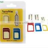 New style promotional nano sim adapters for iphone 5