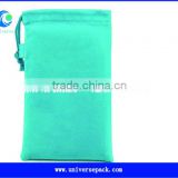 light green velvet drawstring pouch/bag for jewelry