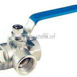 3 Way Stainless Steel Ball Valve (L Port &T Port)DN1/4''-4''