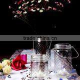 Set of 3 Clear Glass Vases With Handle thumbnail-1