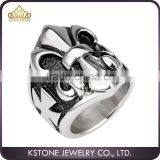 KSTONE Mens Punk Cross Stainless Steel Ring thumbnail-1