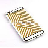 Shiny White Plated and Gold Engraved Housings for IPhone 6s 4.7 thumbnail-1