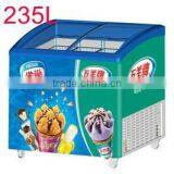 Streamline Sliding Glass Lid Glass Top Door Chest Ice Cream Freezer With Drain Slot thumbnail-4
