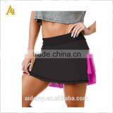High Quality 100% Polyester Dry Fit Women Active Sport Short Dress thumbnail-1