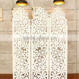 Hollow out wooden room divider screen foldable screens to divide room