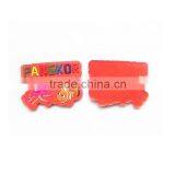 Red Deboss Logo Printed Cheap Rubber 3d Custom Soft Pvc Magnet