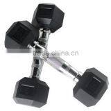 High Quality Bodybild Aerobic Hexagon Dumbbell With Nature Rubber Coated