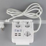 Schuko Standard 5V 8A Charging 4 Usb New Arrival Outlets With Phone Holder thumbnail-1
