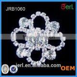 China Fancy Flower Metal Fashion Rhinestone Button Wholesale thumbnail-1