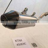 KTM450 EXC Motorcycle Complete Titanium Performance Exhaust System thumbnail-2