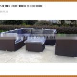 Environmentally 2016 patio garden Aluminum PE rattan sofa sets for outdoor