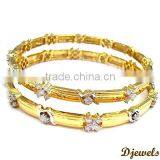 Diamond Gold Bangles, Diamond Bangles, Bangle Jewelry thumbnail-2