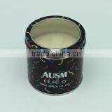 Wholesale With PVC Window Lids Ponge Inside Logo and Color Printing Round Tin Can Manufacturer thumbnail-1