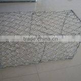 Double Twist Rock Baskets Mesh Size 80mm x 100mm Wire Diameter 3.5mm 2m x 1m x 1m Size Heavy Galvanized Gabion