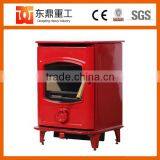 Factory Direct Selling Cast Iron Wood Burning Red Enamel Fireplace Indoor Freestanding HF905UAE thumbnail-3