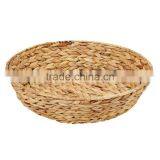 Cheap Round Shape Water Hyacinth Hand Woven Baskets Wholesale thumbnail-2