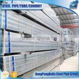 Erw 50x50x1.2mm Pre Galvanized Welded Steel Pipe /tube