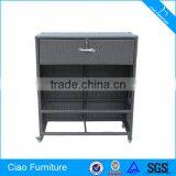 Мебельный шкаф для гостиной из плетеной сосны современного дизайна thumbnail-1