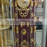 Elegant Crystal Clock, Emperador Marble Clock, Ormolu Gold Gilt Clock thumbnail-3