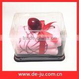 Towel Towels Cherry Cake Shape Wedding Gift Pink Fashion Promotion Gift thumbnail-1