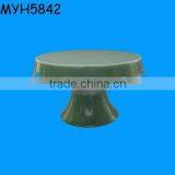 Vintage Ceramic Dark Green Cake Stand Fittings thumbnail-1