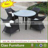 UV Resistant Outdoor Furniture Garden Poly Rattan Table and Chairs thumbnail-1