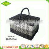 Woven Plastic Empty Picnic Basket Wholesale thumbnail-1