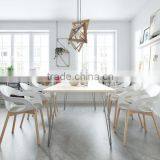 Chrome Plated Steel Leg 28 Inch 3 Rod Outdoor Hairpin Table Leg thumbnail-3