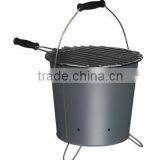 Charcoal BBQ Grill Powder Coated Outdoor Portable BBQ Bukcet Set_Garden Camping Tools thumbnail-1