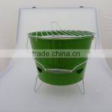 Powder Coat Green Portable & Folding Bucket BBQ Grill/Powder Coat _Top China Supplier thumbnail-1