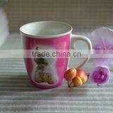 Cat Shape Ceramic Printed Coffee Mugs thumbnail-1