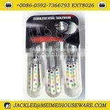 Stainless Steel and PP Handle Fork and Knife and Spoon Cutlery Set