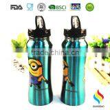600ML Stainless Steel Sports Water Bottle With Straw thumbnail-3
