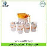 Home Using Plastic Water Pitcher Set With 4 Cups